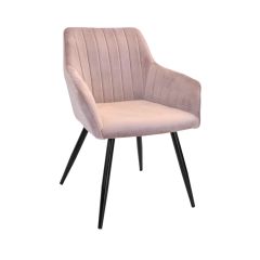 SCAUN IRIS PUDRA+BLACK LEGS