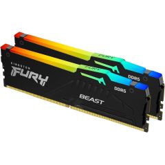 32GB DDR5 DUAL-CHANNEL KIT KINGSTON FURY BEAST RGB BLACK KF568C34BBAK2-32
