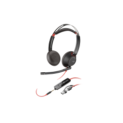 HP POLY BLACKWIRE 5220 STEREO USB-C HEADSET + 3.5MM PLUG + USB-C