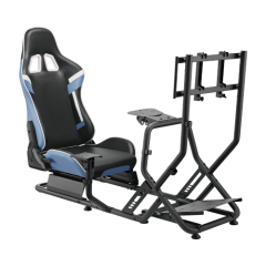 КОКПИТ ДЛЯ ГОНОЧНОГО СИМУЛЯТОРА С КРЕПЛЕНИЕМ ДЛЯ МОНИТОРА LUMI RACING