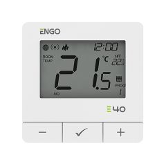 TERMOSTAT PROGRAMABIL ENGO E40-230W PRIN INTERNET ZIGBEE/WIRELESS, 230V, WHITE
