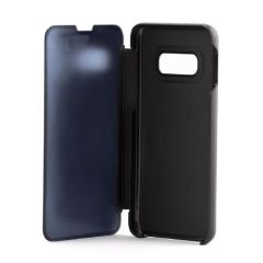 HELMET CASE MIRROR FLIP SAMSUNG S10E, BLACK