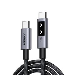 UGREEN CABLE UNO SERIES TYPE-C TO TYPE-C FAST CHARGING 5A/100W, 2M, BLACK | L509