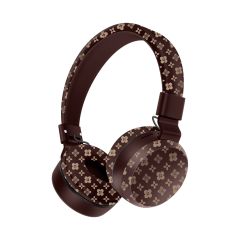 MUSEN WIRELESS HEADPHONES ON EAR LK-806, BROWN