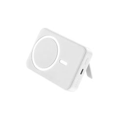 FONENG POWER BANK FOLDABLE KICKSTAND MAGNETIC WIRELESS 10000 MAH, 15W+ PD20W, WHITE