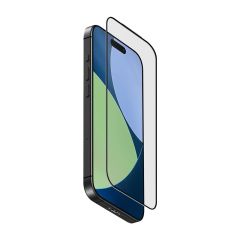 UNIQ GLASS SCREEN PROTECTOR FOR IPHONE 17 AIR (2025) 6.6 VIVID OPTIX COVEX, BLACK
