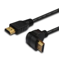 CABLE HDMI M TO HDMI90° M  1.5M  V1.4  SAVIO CL-04 GOLD-PLATED