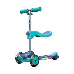RAZOR SCOOTER KIDS CONVERTIBLE 2IN1 ROLLIE DELUXE, TEAL
