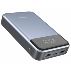 20000MAH POWERBANK - SWISSTEN 100W PD FOR LAPTOPS GRAY