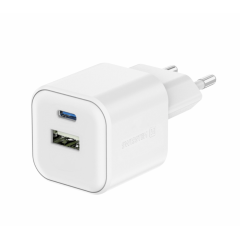 UNIVERSAL HOME CHARGER SWISSTEN GAN 1X USB-C 35W PD + 1X USB-A 27W QC