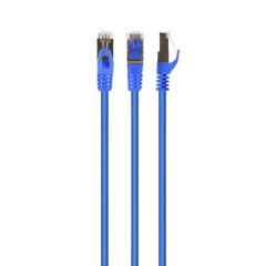 CAT.6A SFTP   0.5M, BLUE, COPPER, PP6A-LSZHCU-B-0.5M, CABLEXPERT, LOW SMOKE...