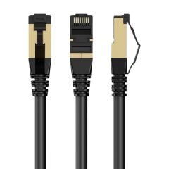 PATCH CORD CAT.8  1.5M, BLACK, PP8-LSZHCU-BK-1.5M, CABLEXPERT, LOW SMOKE...