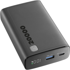 POWER BANK CELLULARLINE 20000MAH, ELITE 20W, BLACK