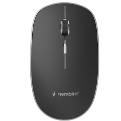 WIRELESS MOUSE GEMBIRD MUSW-4B-01, TYPE-C RECEIVER, OPTICAL, 800-1600 DPI, 4...