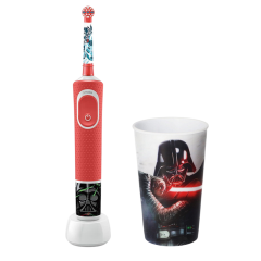 ELECTRIC TOOTHBRUSH BRAUN KIDS D100 STARWARS EXTRA SOFT + MUG
