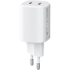 XIAOMI CHARGER 45W NANO TURBO CHARGING POWER ADAPTER (2-PORT) EU, WHITE