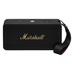 MARSHALL MIDDLETON II PORTABLE BLUETOOTH SPEAKER - BLACK AND BRASS