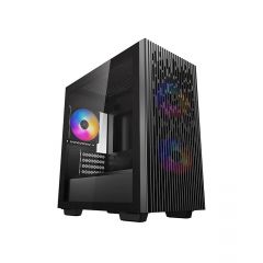 Carcasa DEEPCOOL MATREXX 40 3FS / w/oPSU / Side-Window / 3x120mm fans / Micro-ATX / Black
