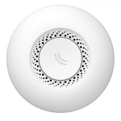 MikroTik RouterBOARD cAP 2nD,  Ceiling Access Point, 2.4GHz, AP/Bridge/Station/WDS, 802.11b/g/n, 1 WAN with Auto-MDI/X, internal antenna, Wireless chip model QCA9331 400MHz, RAM 64MB, RouterOS, PoE injector, ceiling mount base/mount attachment