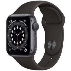 Apple Watch Series 6 40mm M06P3 GPS + LTE Space Gray Aluminum Case with Black Sport Band