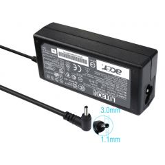 AC Adapter Charger For Acer 19V-3.42A (65W) Round DC Jack 3.0*1.0mm Original