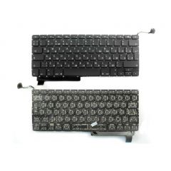 Keyboard Apple Macbook Pro 15" A1286 (2009-2012) w/o frame "ENTER"-big ENG/RU Black
