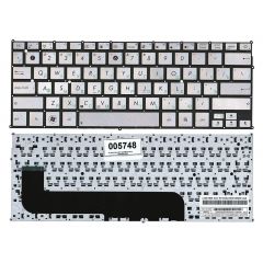 Keyboard Asus ZenBook UX21 w/o frame "ENTER"-small ENG/RU Silver