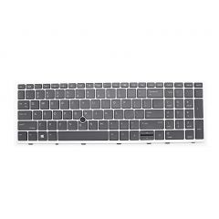 Keyboard HP Elitebook 750 G5 755 G5 850 G5 855 G5 w/Backlit ENG/RU Silver/Black