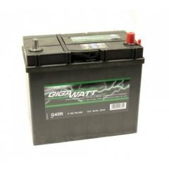 GIGAWATT Аккумулятор 45AH 330A(JIS) клемы 0 (238x129x227) S4 020 тонкая клема