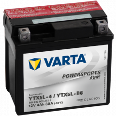 503903004A514 VARTA аккумулятор 12V 2.3AH 30A(EN) клемы 4 (114x49x86) YTR4A-BS AGM