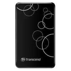Внешний портативный жесткий диск Transcend StoreJet 25A3, 1 ТБ, Чёрный (TS1TSJ25A3K)
