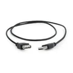 Удлинитель Cablexpert CC-USB2-AMAF-75CM/300-BK, USB Type-A (M)/USB Type-A (F), 0,75м, Чёрный