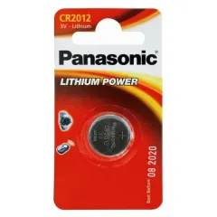 Дисковые батарейки Panasonic CR-2012EL, CR2012, 1шт.