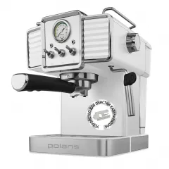 Кофеварка Эспрессо Polaris PCM1538E, 1350Вт, Белый