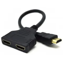 Видеоадаптер Cablexpert DSP-2PH4-04, HDMI (M) - , 0,1м, Чёрный