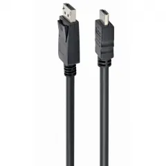 Cablu Video Cablexpert CC-DP-HDMI-1M, DisplayPort (M) - HDMI (M), 1m, Negru