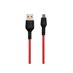 Кабель для зарядки и синхронизации XO NB55, Micro-USB/USB Type-A, 1м, Красный