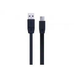 Кабель для зарядки и синхронизации Xpower Micro-USB Cable, Flat, USB Type-A/micro-USB, 1м, Чёрный