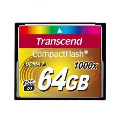 Карта памяти Transcend CompactFlash 1000, 64Гб (TS64GCF1000)
