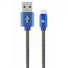 Cablu incarcare si sincronizare Cablexpert CC-USB2J-AMCM-1M-BL, USB Type-A/USB Type-C, 1m, Albastru