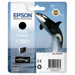 Картридж чернильный Epson T760, 26мл, Черный фото
