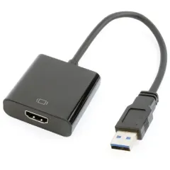 Видеоконвертер Gembird A-USB3-HDMI-02, USB Type-A - HDMI (F), 0,15м, Чёрный