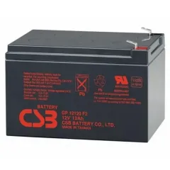 Аккумулятор для резервного питания CSB GP12120F2, 12В 12