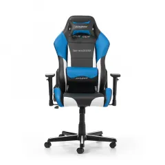 Игровое кресло DXRacer Drifting, Искусственная кожа, Чёрный/Белый/Синий