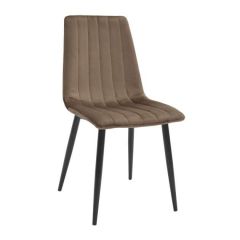 Scaun DC-90P~N48 Catifea-Brown+Black legs
