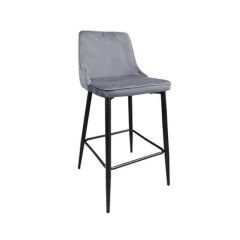 Scaun de bar Clasic~Grey&Black Legs