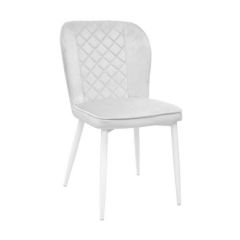 Scaun Tusk~ Catifea Grey+ WHITE LEGS!!!