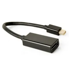 Adaptor Video Cablexpert A-mDPM-DPF4K-01, MiniDP (M) - DisplayPort (F), 0,15m, Negru