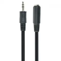 Аудиокабель Cablexpert CCA-423-2M, 3.5mm 3-pin (F) - 3.5mm 3-pin (M), 2м, Чёрный