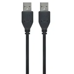 Адаптер USB Cablexpert CCP-USB2-AMAM-6, USB Type-A/USB Type-A, 1,8м, Чёрный